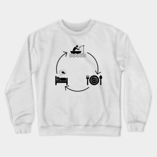 Eat Sleep Fish Crewneck Sweatshirt